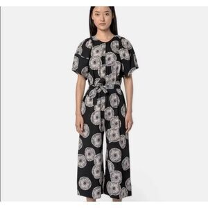 Apiece Apart SOLEIL BALLOON SLEEVE JUMPSUIT- Black Celetrial Sz 4